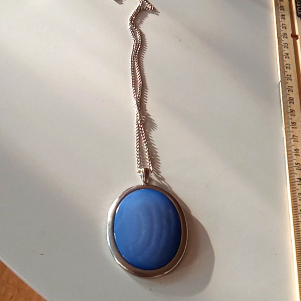 Blue Chalcedoni pendant